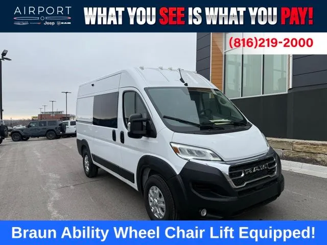 Used 2025 RAM ProMaster Cargo Van Base with VIN 3C6LRVBG6SE550539 for sale in Kansas City