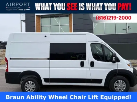 Photos of 2025 Ram ProMaster 1500 for sale in Platte City, MO at Airport Chrysler Dodge Jeep Ram