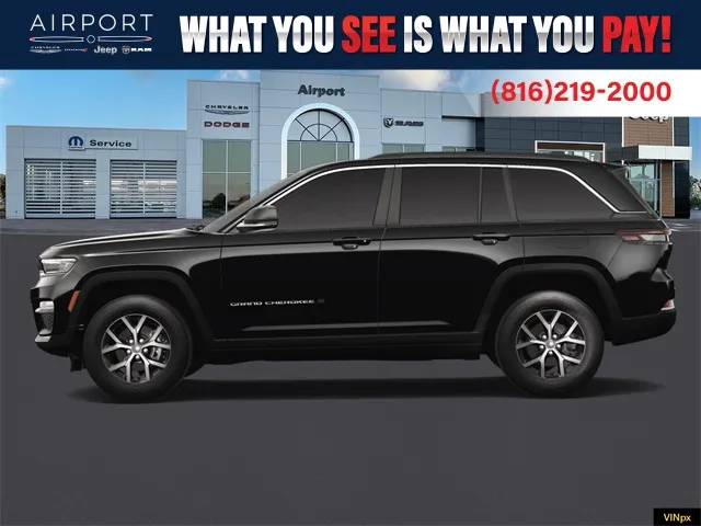 Black 2025 Jeep Grand Cherokee Limited for sale in Platte City, MO