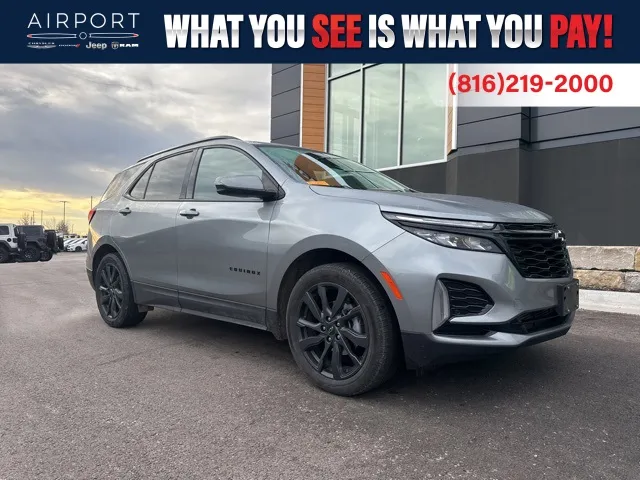 Used 2024 Chevrolet Equinox RS with VIN 3GNAXWEG3RS109218 for sale in Kansas City