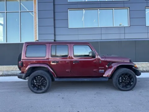 Photos of 2021 Jeep Wrangler Unlimited Sahara 4xe for sale in Platte City, MO at Airport Chrysler Dodge Jeep Ram