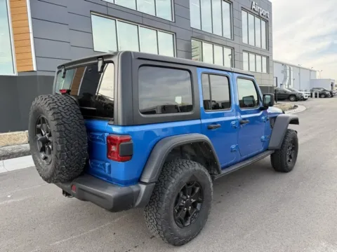 Another view of 2023 Jeep Wrangler Rubicon 20th Anniversary Edition 4xe for sale in Platte City, MO at Airport Chrysler Dodge Jeep Ram