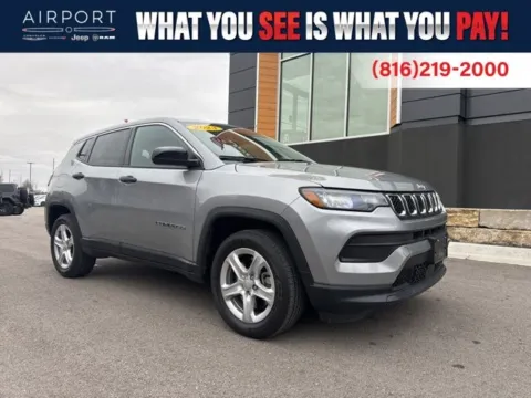 Silver 2023 Jeep Compass Sport for sale in Platte City, MO