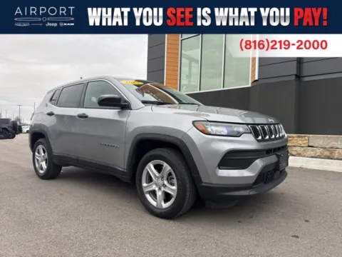 Silver 2023 Jeep Compass Sport for sale in Platte City, MO