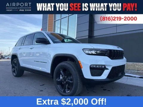White 2025 Jeep Grand Cherokee Limited for sale in Platte City, MO