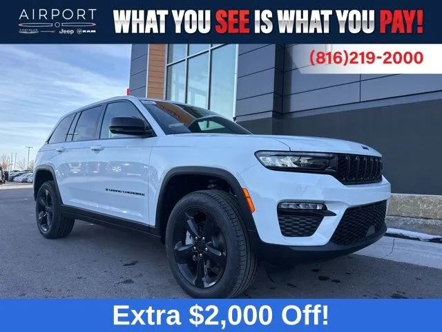 White 2025 Jeep Grand Cherokee Limited for sale in Platte City, MO