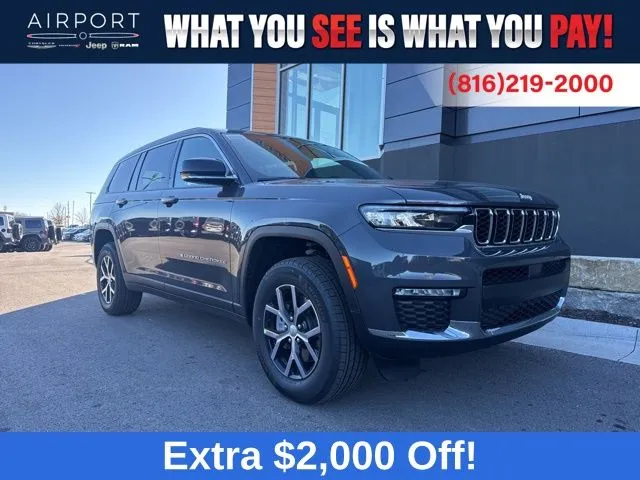 Gray 2025 Jeep Grand Cherokee L Limited for sale in Platte City, MO