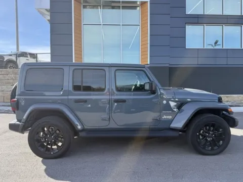 Photos of 2024 Jeep Wrangler Sahara 4xe for sale in Platte City, MO at Airport Chrysler Dodge Jeep Ram