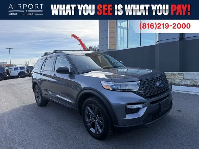 Used 2022 Ford Explorer XLT with VIN 1FMSK8DHXNGA07727 for sale in Kansas City