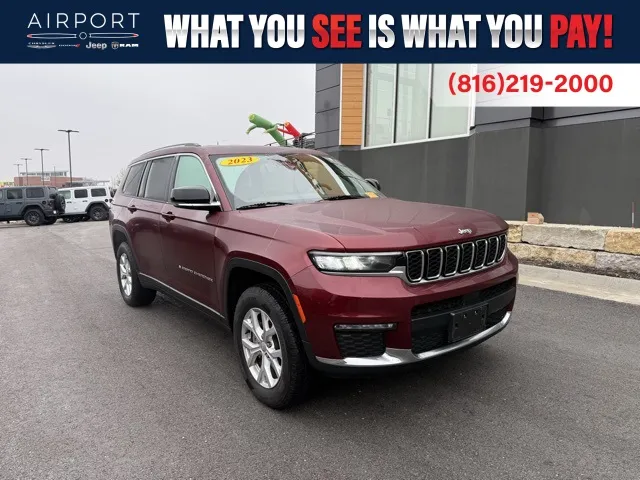 Red 2023 Jeep Grand Cherokee L Limited for sale in Platte City, MO