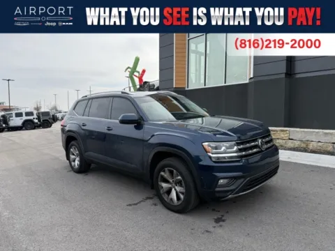 Blue 2018 Volkswagen Atlas 3.6L V6 SE for sale in Platte City, MO