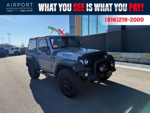 Silver 2017 Jeep Wrangler Willys Wheeler for sale in Platte City, MO