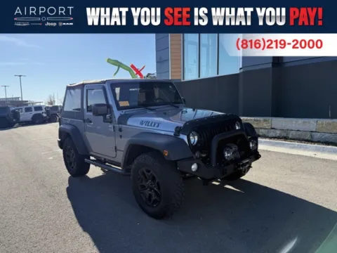 Silver 2017 Jeep Wrangler Willys Wheeler for sale in Platte City, MO