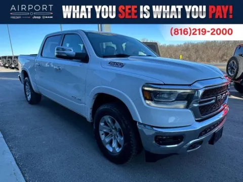 White 2022 Ram 1500 Laramie for sale in Platte City, MO