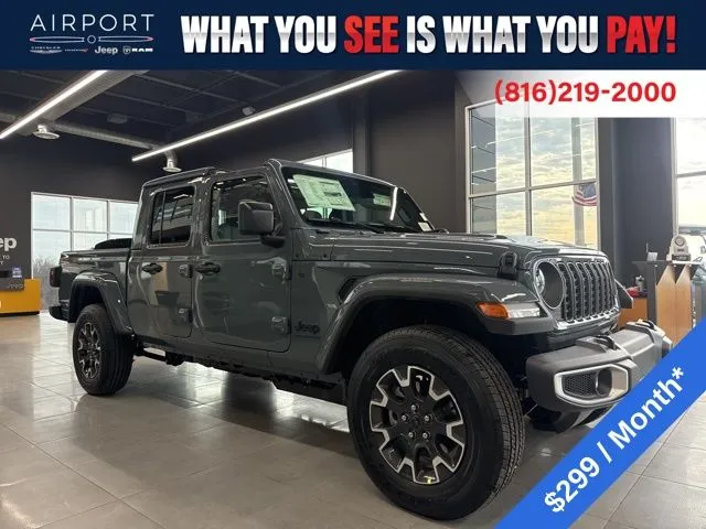 Blue 2026 Jeep Gladiator Sahara for sale in Platte City, MO