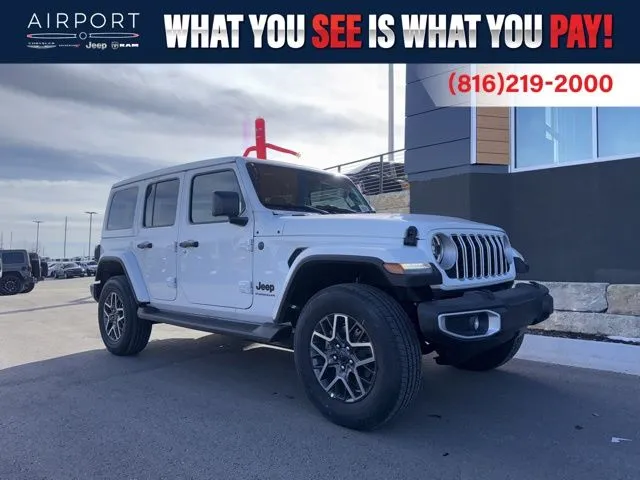 White 2026 Jeep Wrangler Sahara for sale in Platte City, MO