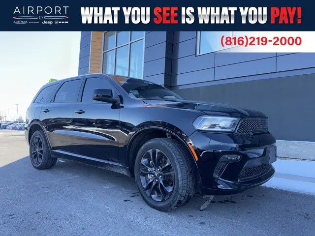 Used 2022 Dodge Durango SXT with VIN 1C4RDJAG8NC161540 for sale in Kansas City