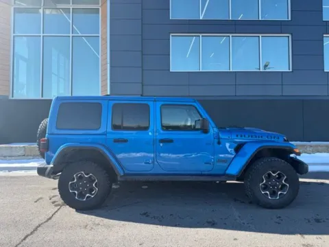 Photos of 2022 Jeep Wrangler Unlimited Rubicon 4xe for sale in Platte City, MO at Airport Chrysler Dodge Jeep Ram