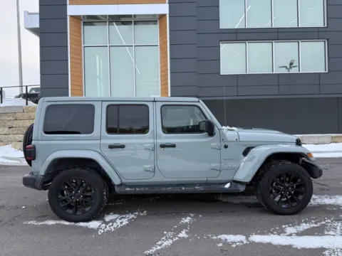 Photos of 2023 Jeep Wrangler Sahara 4xe for sale in Platte City, MO at Airport Chrysler Dodge Jeep Ram