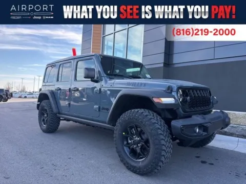 Gray 2026 Jeep Wrangler Willys for sale in Platte City, MO
