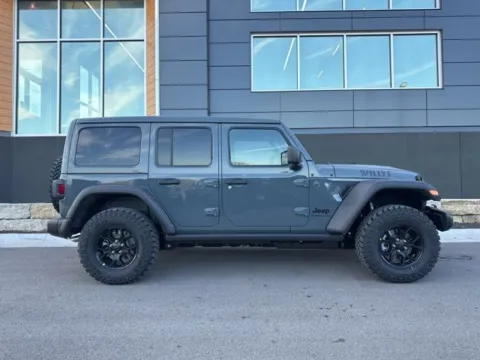 Photos of 2026 Jeep Wrangler Willys for sale in Platte City, MO at Airport Chrysler Dodge Jeep Ram