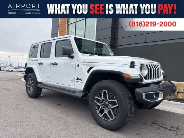 White 2026 Jeep Wrangler Sahara for sale in Platte City, MO
