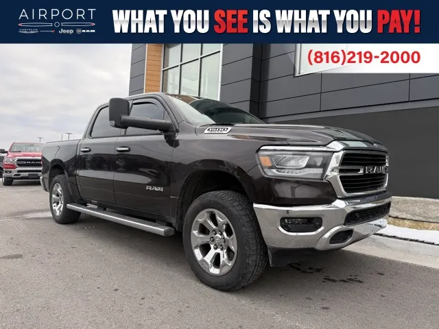 Used 2019 RAM Ram 1500 Pickup Big Horn/Lone Star with VIN 1C6SRFFT5KN539777 for sale in Kansas City