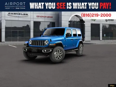 Blue 2026 Jeep Wrangler Sahara for sale in Platte City, MO