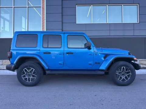 Photos of 2026 Jeep Wrangler Sahara for sale in Platte City, MO at Airport Chrysler Dodge Jeep Ram