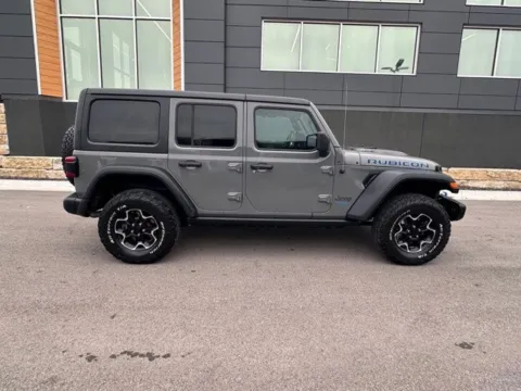 Photos of 2022 Jeep Wrangler Unlimited Rubicon 4xe for sale in Platte City, MO at Airport Chrysler Dodge Jeep Ram