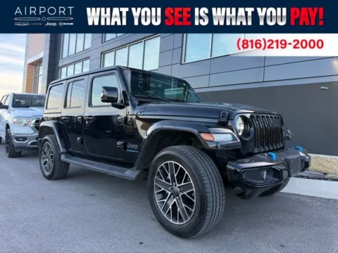 Black 2023 Jeep Wrangler High Altitude 4xe for sale in Platte City, MO