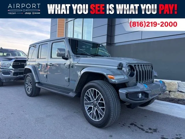 Gray 2023 Jeep Wrangler High Altitude 4xe for sale in Platte City, MO