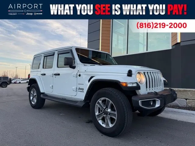 White 2022 Jeep Wrangler Unlimited Sahara for sale in Platte City, MO