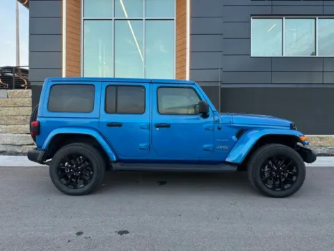 Photos of 2021 Jeep Wrangler Unlimited Sahara 4xe for sale in Platte City, MO at Airport Chrysler Dodge Jeep Ram