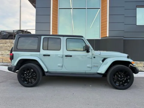 Photos of 2023 Jeep Wrangler Sahara 4xe for sale in Platte City, MO at Airport Chrysler Dodge Jeep Ram