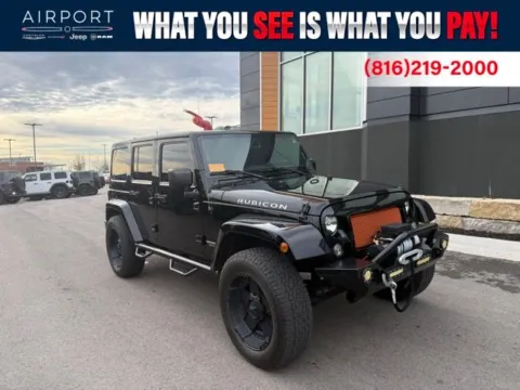 Black 2015 Jeep Wrangler Unlimited Rubicon for sale in Platte City, MO