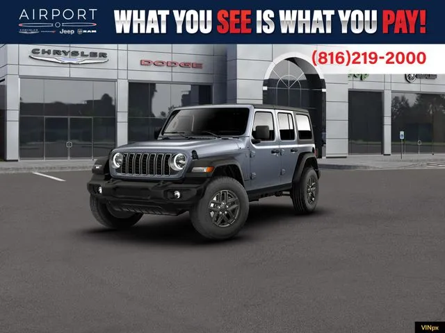 Gray 2026 Jeep Wrangler Sport S for sale in Platte City, MO