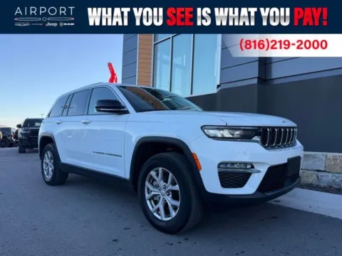 White 2022 Jeep Grand Cherokee Limited for sale in Platte City, MO