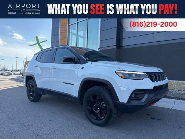 Used 2023 Jeep Compass Trailhawk with VIN 3C4NJDDN9PT574416 for sale in Kansas City
