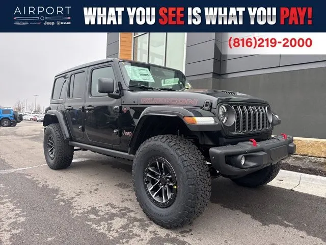 Black 2026 Jeep Wrangler Rubicon X for sale in Platte City, MO