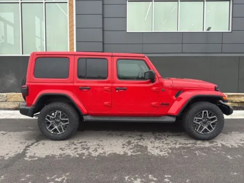 Photos of 2026 Jeep Wrangler Sahara for sale in Platte City, MO at Airport Chrysler Dodge Jeep Ram