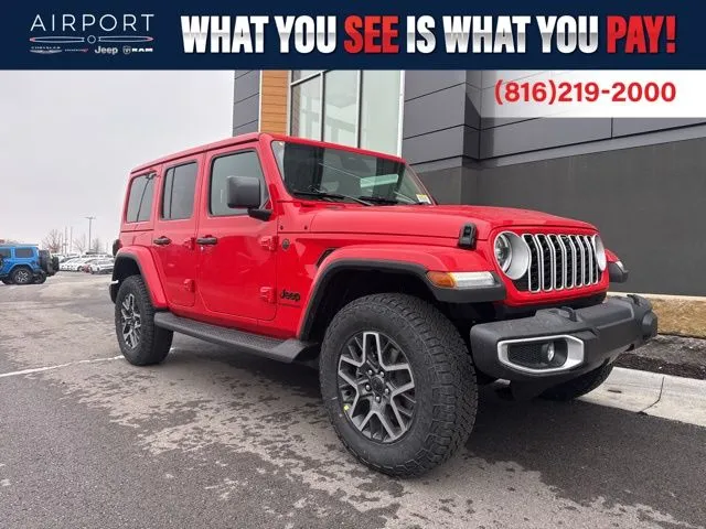 Red 2026 Jeep Wrangler Sahara for sale in Platte City, MO