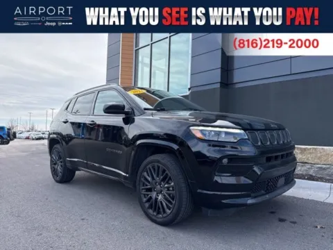 Black 2022 Jeep Compass Limited for sale in Platte City, MO