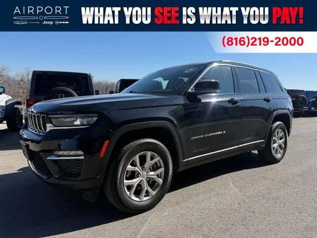 Black 2023 Jeep Grand Cherokee Limited for sale in Platte City, MO