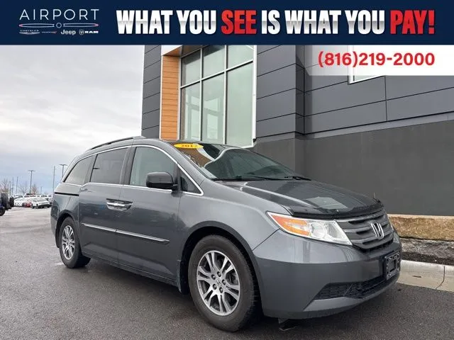 Used 2012 Honda Odyssey EX-L with VIN 5FNRL5H67CB056589 for sale in Platte City, MO