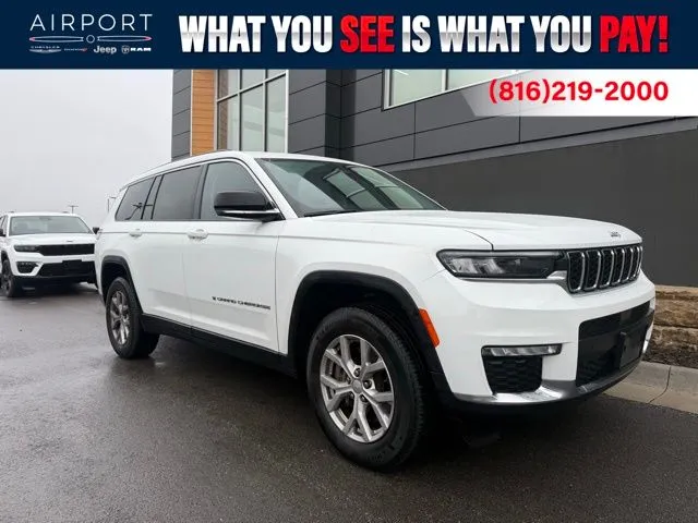 Used 2022 Jeep Grand Cherokee L Limited with VIN 1C4RJKBG5N8621737 for sale in Kansas City
