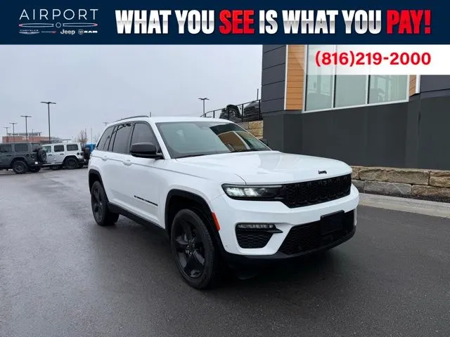 White 2023 Jeep Grand Cherokee Limited for sale in Platte City, MO