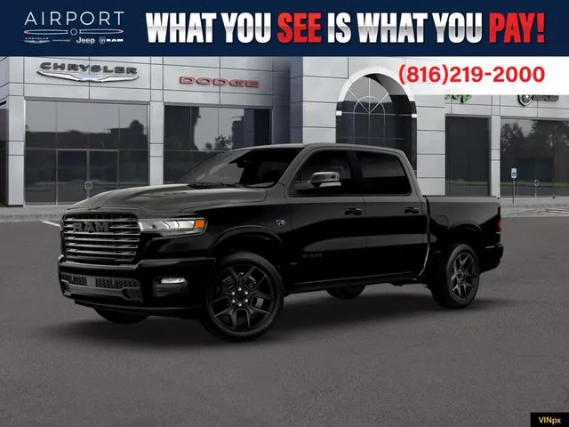 Black 2026 Ram 1500 Laramie for sale in Platte City, MO