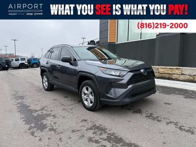 Gray 2021 Toyota RAV4 Hybrid LE for sale in Platte City, MO