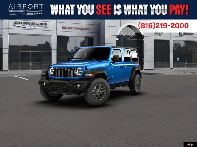 Blue 2026 Jeep Wrangler Sport S for sale in Platte City, MO